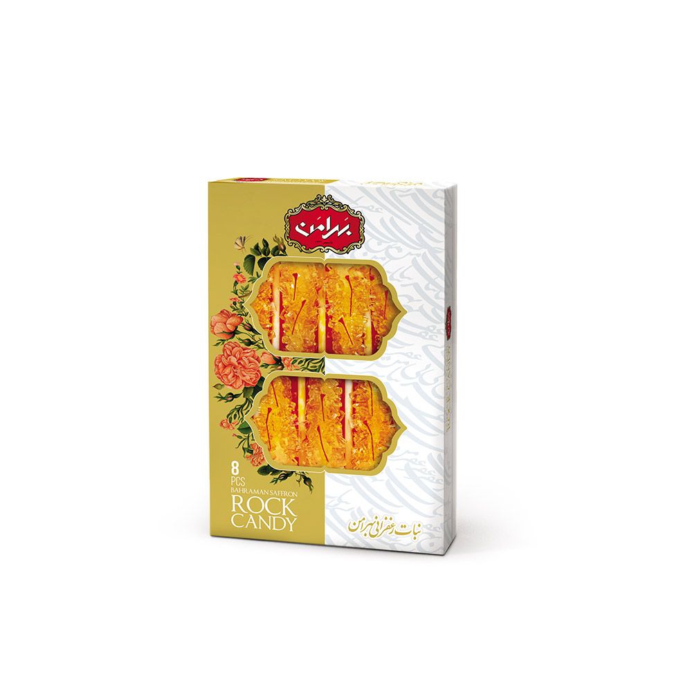 Saffron Rock Candy 8 PCS (dolci e miele allo zafferano)