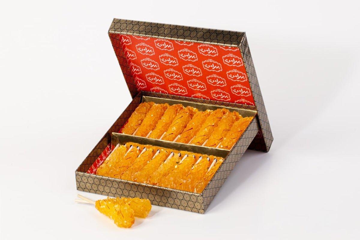 Saffron Rock Candy 16 PCS Miniator (sweets and saffron honey)