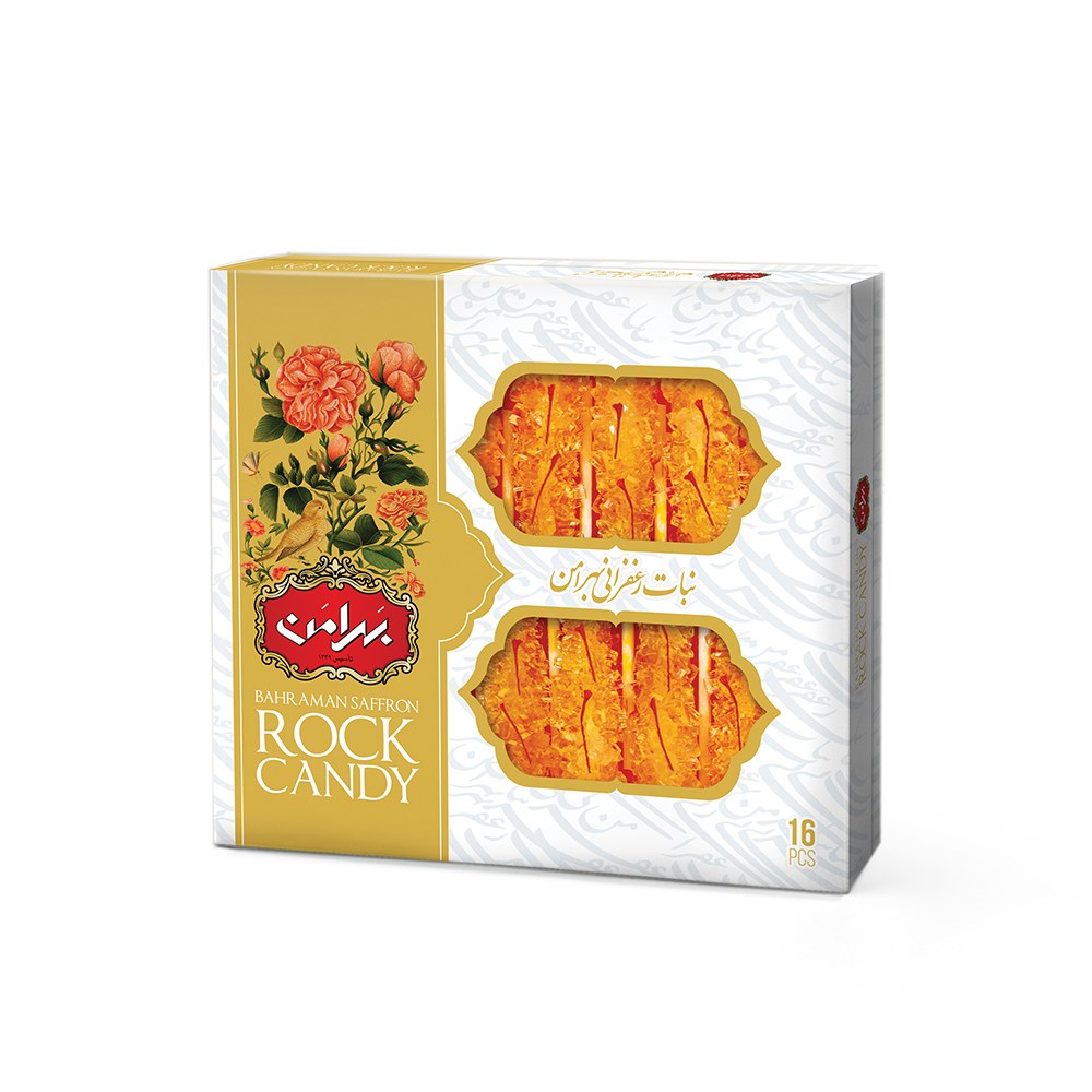 Saffron Rock Candy 16 PCS (dulces y miel de azafrán)